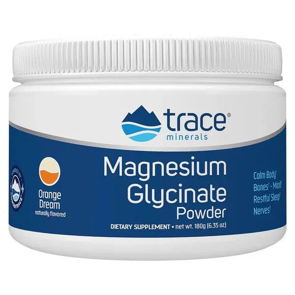 Magnesium Glycinate Powder Orange Dream - 180g - Trace Minerals - Papildai