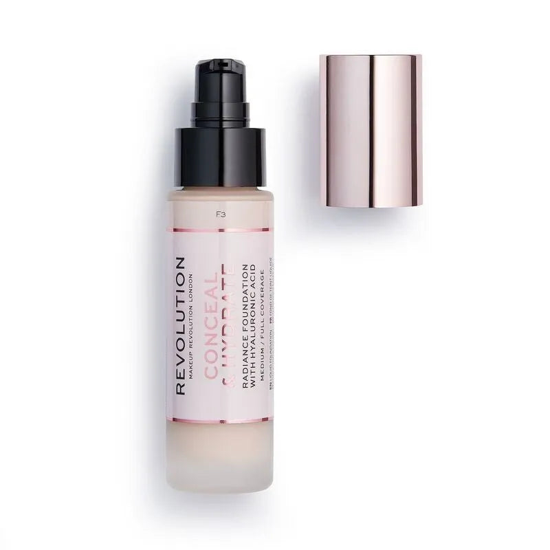 Makeup Revolution Conceal & Hydrate Foundation F3 - Kosmetika