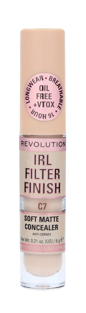 Makeup Revolution IRL Filter Finish Liquid Concealer C7 6g - Kosmetika
