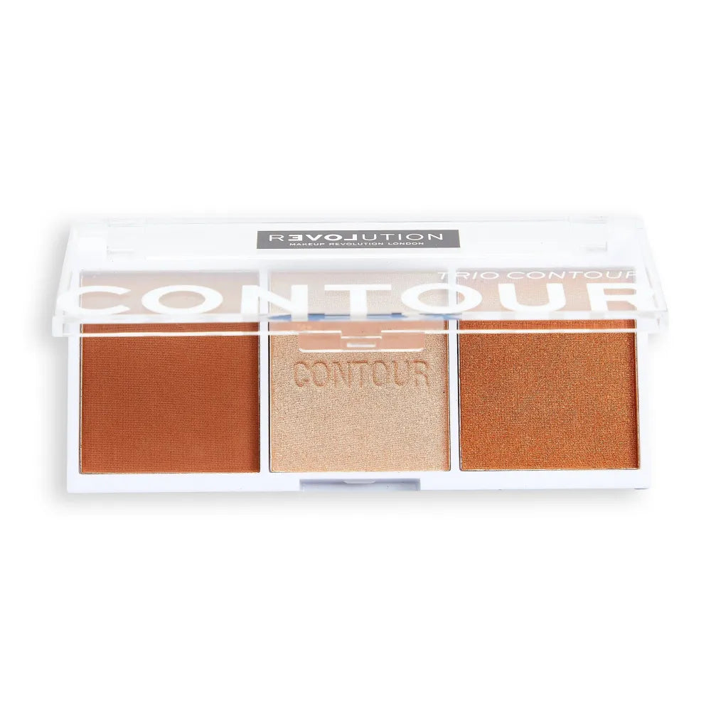Makeup Revolution Relove Veido kontūravimo paletė Trio - Baked Sugar 1vnt - Kosmetika