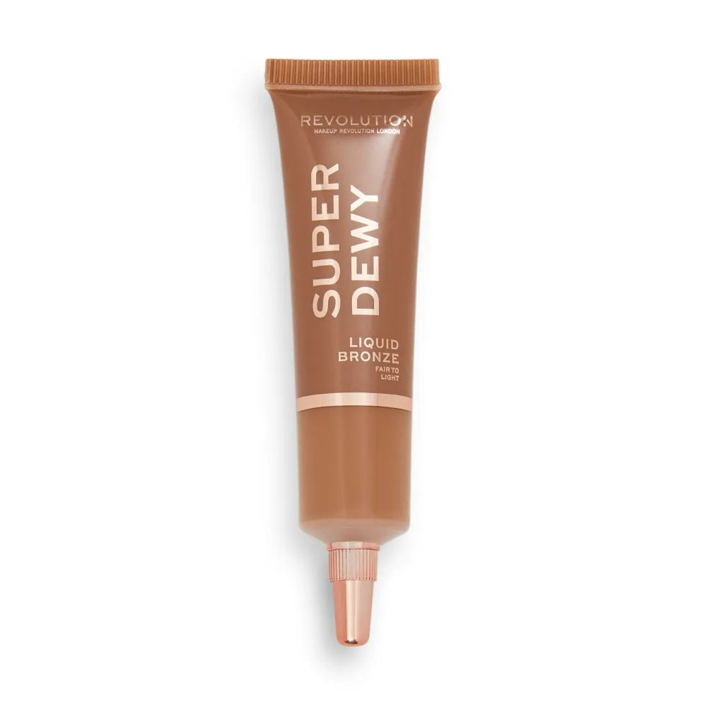 Makeup Revolution Super Dewy Bronzer skystas - Šviesus iki Šviesiai 15ml - Kosmetika