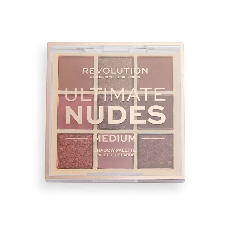 Makeup Revolution Ultimate Nudes Shadow Palette Akių šešėlių rinkinys Vidutinio 1vnt - Kosmetika
