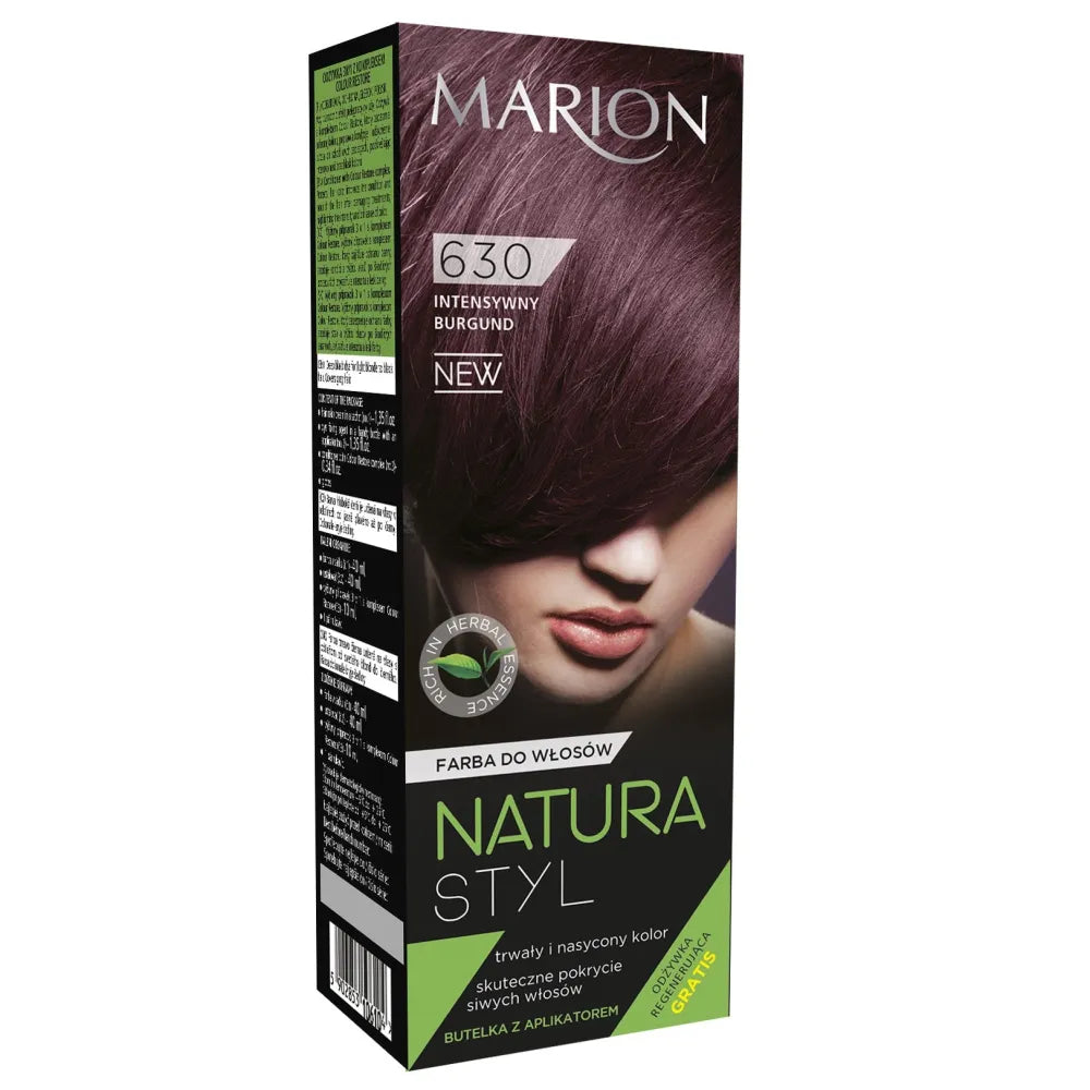 Marion Hair Color Natura Styl Nr. 630 intensyvi burgundiška - Kosmetika