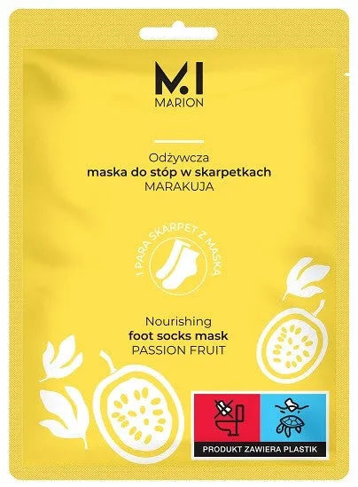 MARION Maitinanti kojų kaukė kojinėse Pasifloros vaisiai 2 x 15 ml - Kosmetika