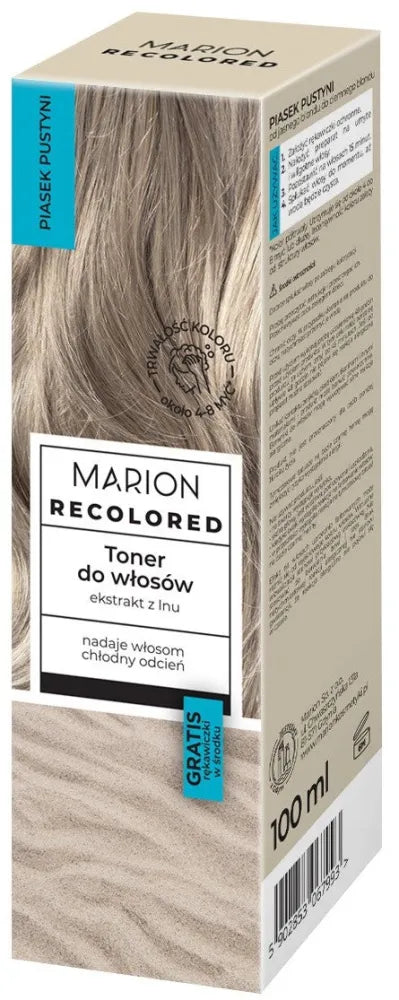 MARION Recolored Hair Toner Desert Sand 100 ml - Kosmetika
