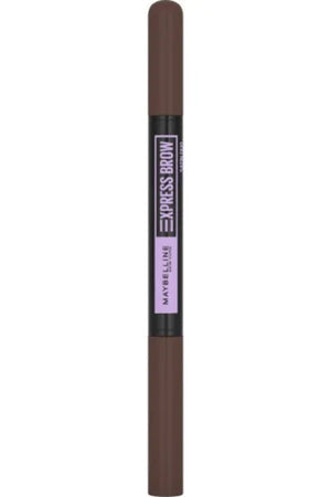 MAYBELLINE Express Brow Satin Duo dvipusis antakių pieštukas Nr. 04 Tamsiai rudas 1 vnt. - Kosmetika