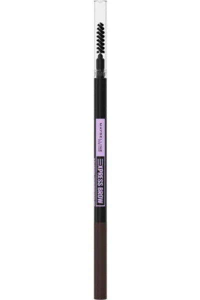 MAYBELLINE Express Brow Ultra Slim Eyebrow Pencil Nr. 06 Juodas Rudas 1vnt - Kosmetika