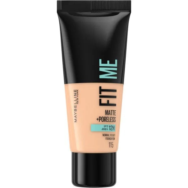 Maybelline Fit Me! Matinis Pagrindas Nr. 115 Ivory 30ml - Kosmetika