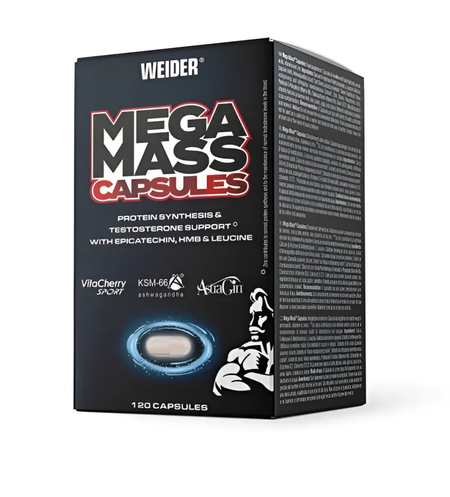 Mega Mass Capsules - 120 caps - Weider - Sporto papildai