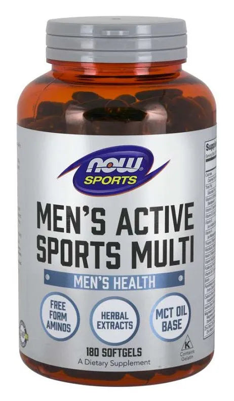 Men’s Active Sports Multi - 180 softgels - NOW Foods - Papildai