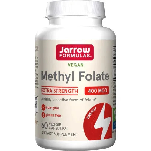 Methyl Folate 400mcg - 60 vcaps - Jarrow Formulas - Papildai