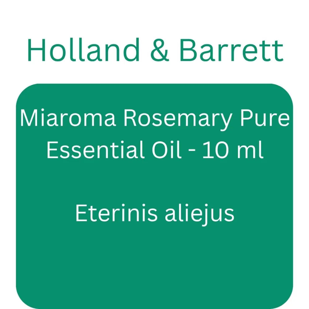 Miaroma Rosemary Pure Essential Oil - 10 ml - Holland & Barrett - Papildai