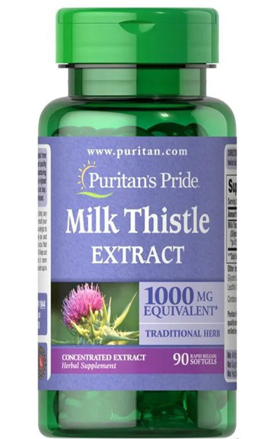 Milk Thistle - 90 softgels - Puritan’s Pride - Papildai