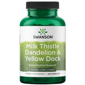 Milk Thistle Dandelion & Yellow Dock - N120 - Swanson - Papildai