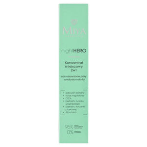 MIYA nightHERO Local Concentrate 2in1 15ml skaistalai - Kosmetika