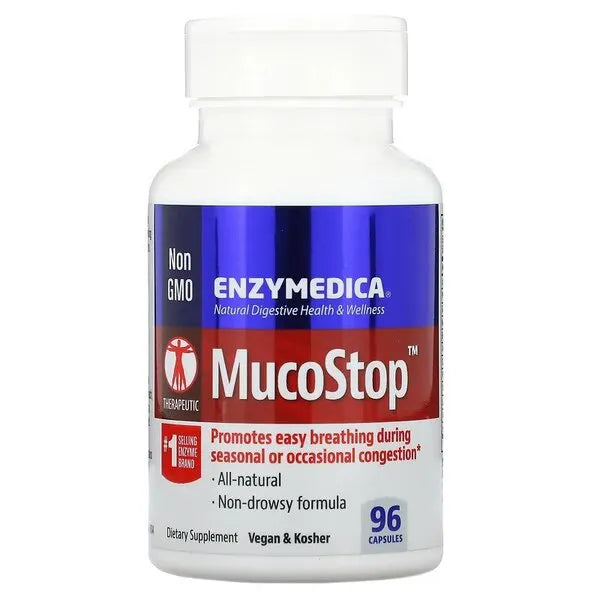 MucoStop - 96 caps - Enzymedica - Sporto papildai