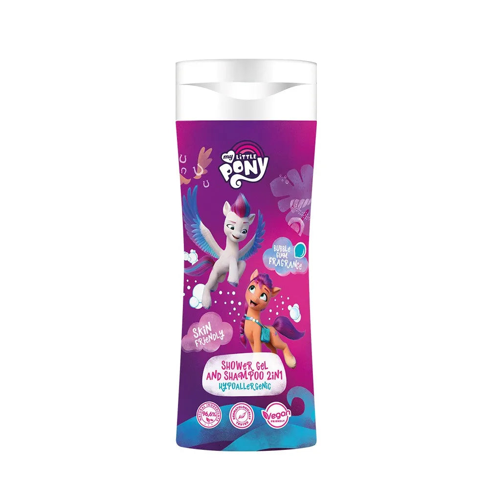 MY LITTLE PONY Dušo gelis ir šampūnas 2in1 Kramtomoji guma 300 ml vaikams - Kosmetika
