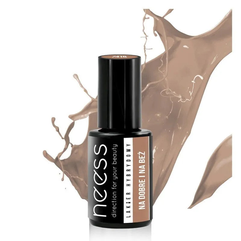 NEESS Hybrid Lacquer 7418 Beige-Exaggeration 4ml skaistalai - Kosmetika