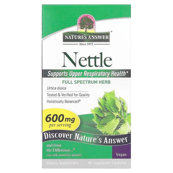Nettle 600mg - 90 vcaps - Nature’s Answer - Papildai