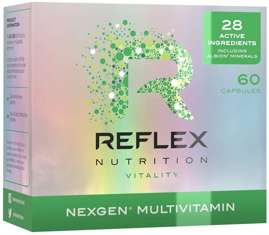 Nexgen Sports Multivitamin - 60 caps - Reflex Nutrition - Sporto papildai