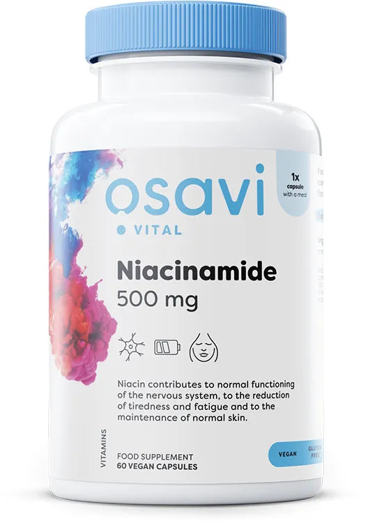 Niacinamide 500mg - 60 vegan caps - Osavi - Papildai