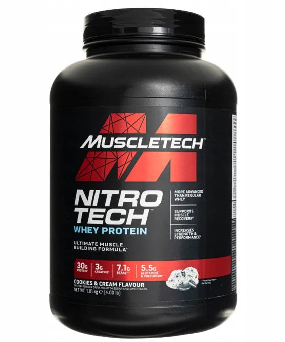 Nitro-Tech Cookies & Cream - 1810g - MuscleTech - Sporto papildai