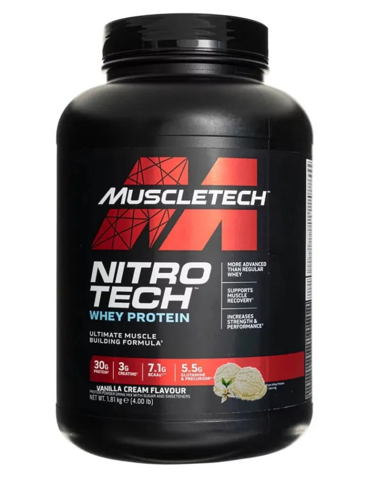 Nitro-Tech Vanilla Cream - 1810g - MuscleTech - Sporto papildai