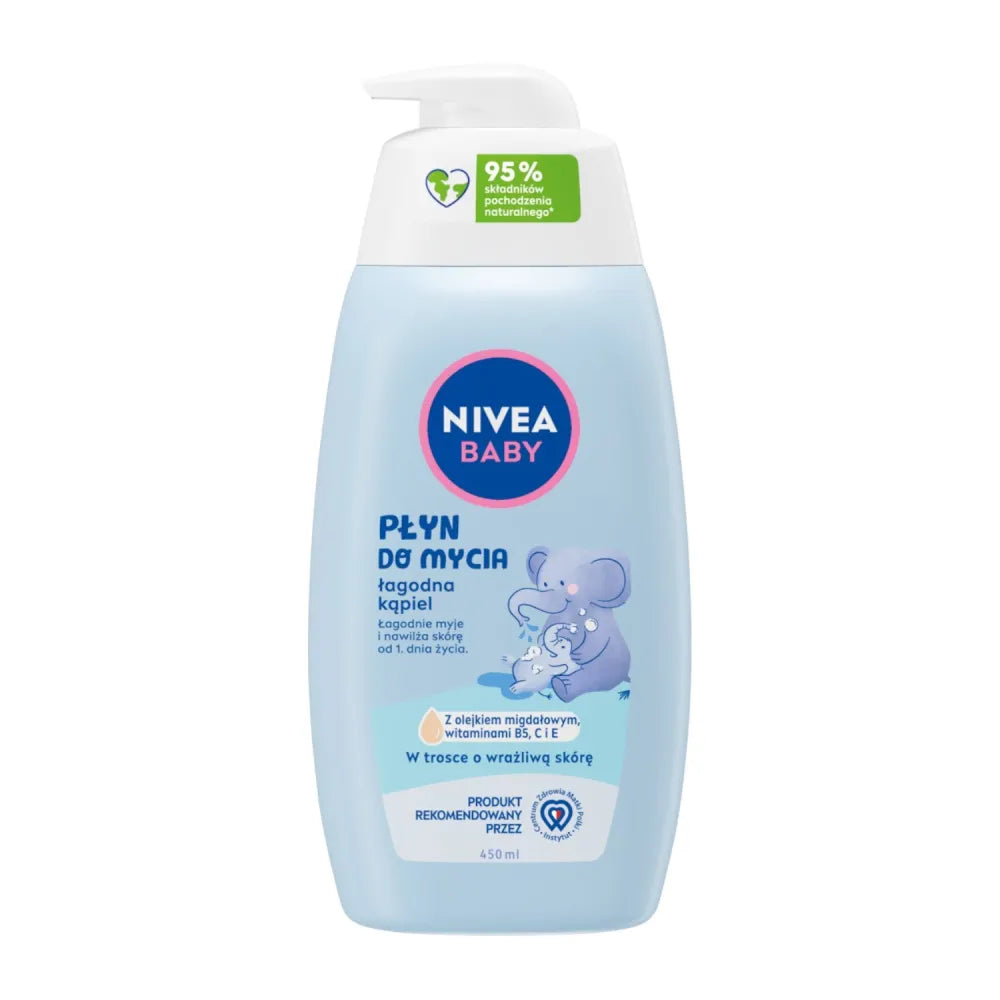 NIVEA BABY Mild Washing Liquid 450ml - Vaikui ir mamai