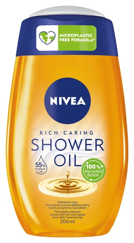 Nivea Bath Care Nurturing Dušo Aliejus 200ml - Kosmetika