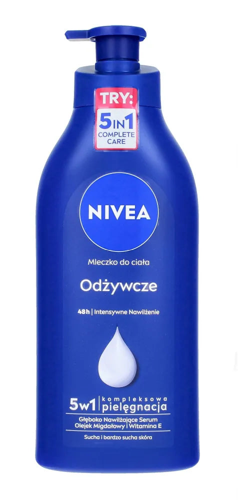 Nivea Body Nourishing Milk - Pompa 625ml - Kosmetika