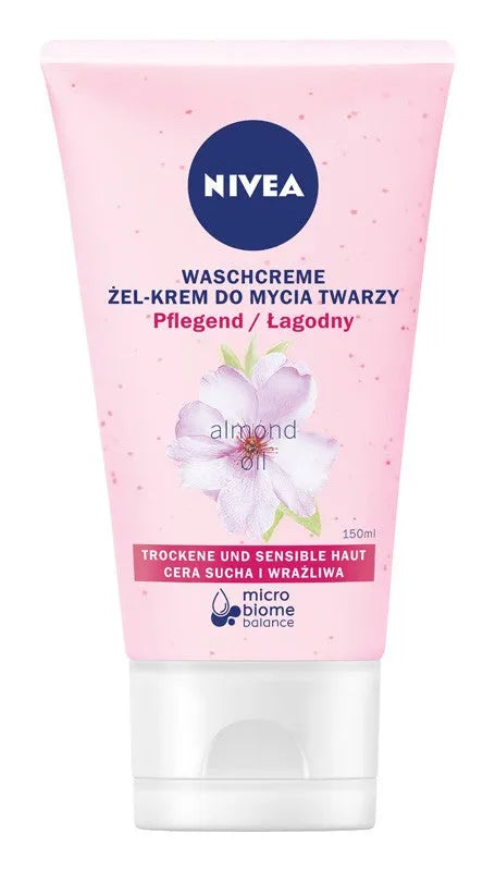 Nivea Face Wash Gel-Cream for dry and sensitive skin 150ml - Kosmetika