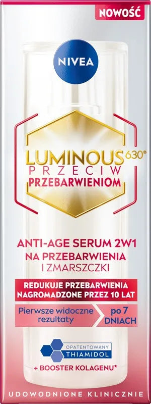 NIVEA Luminous Serum 2-in-1 for dark spots and wrinkles 30 ml - Kosmetika