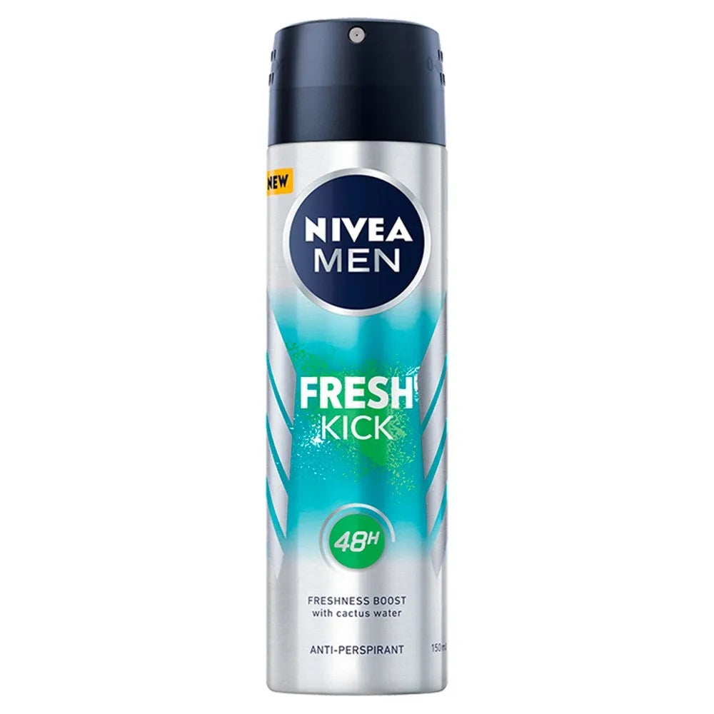 Nivea Men Deodorant FRESH & KICK men’s spray 150ml - Kosmetika