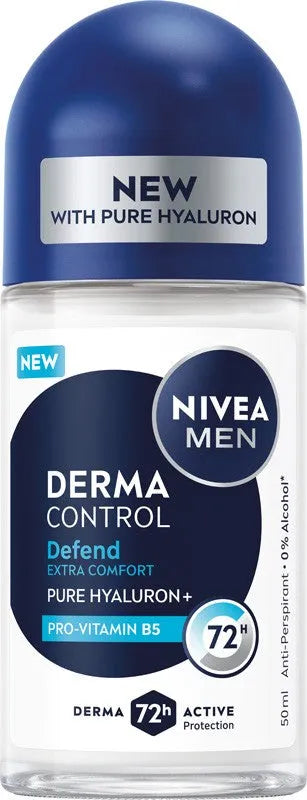 NIVEA Men Derma Control Defend Antiperspirant roll-on 50 ml - Higiena