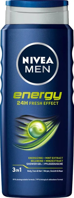 Nivea Men Energy Shower Gel 500ml - Kosmetika