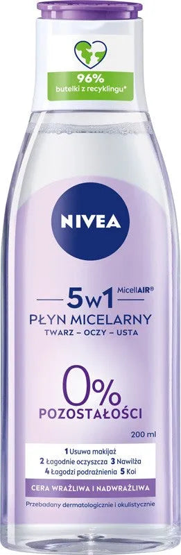Nivea Sensitive Micellar lotion 3in1 for skin 200ml - Kosmetika