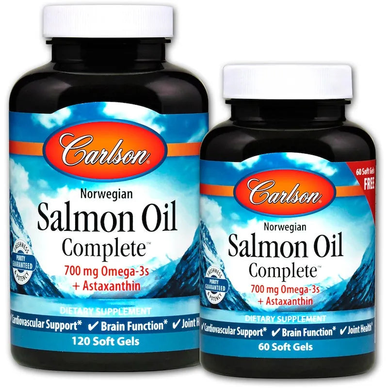 Norwegian Salmon Oil Complete - 120 + 60 softgels - Carlson Labs - Papildai