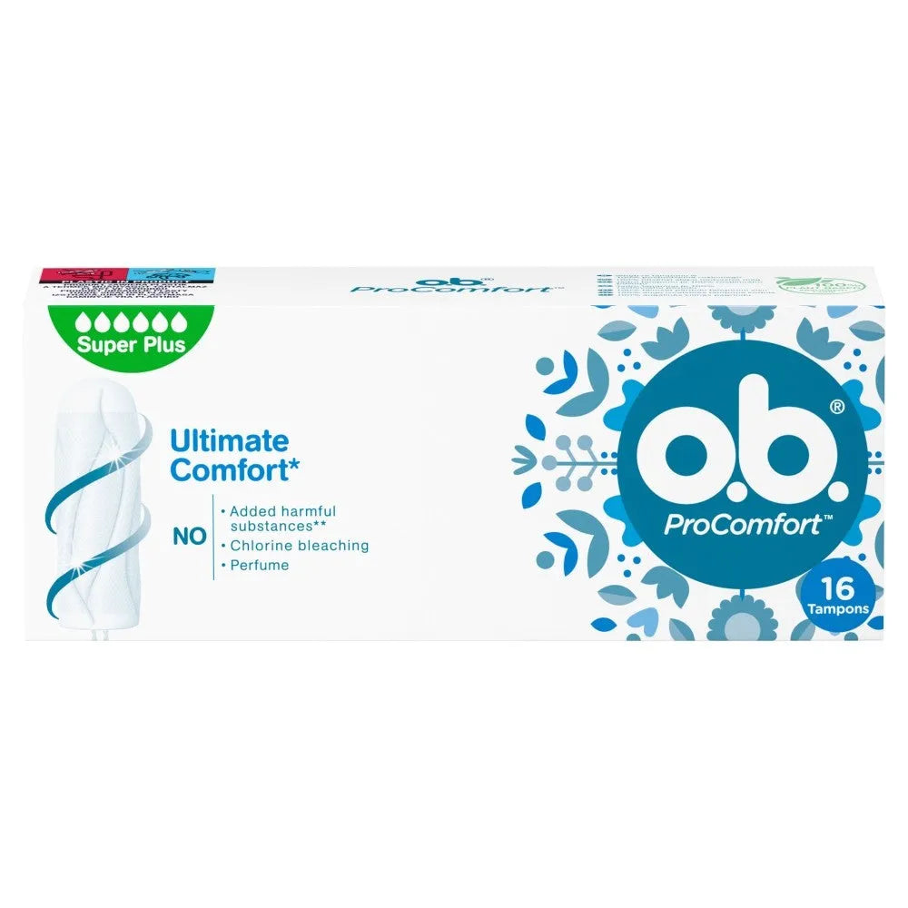 O.B.ProComfort Super Plus patogūs tamponai 1 pakuotė - 16 vnt. - Kosmetika