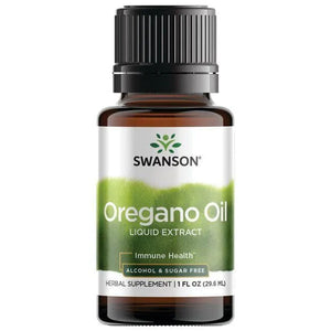 Oregano Oil Liquid Extract - Raudonėlio ekstraktas - 29.6 ml - Swanson - Papildai
