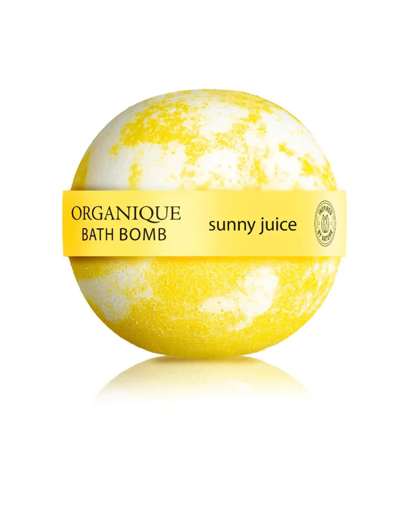 ORGANIQUE Fizzy Bath Ball Saulėtas Sultys - Kosmetika