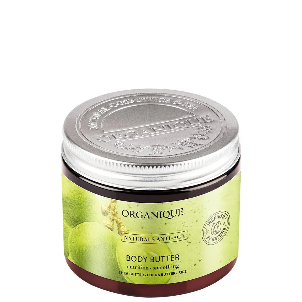 ORGANIQUE Naturals Anti-Age Kūno sviestas brandžiai ir sausai odai 150ml - Kosmetika