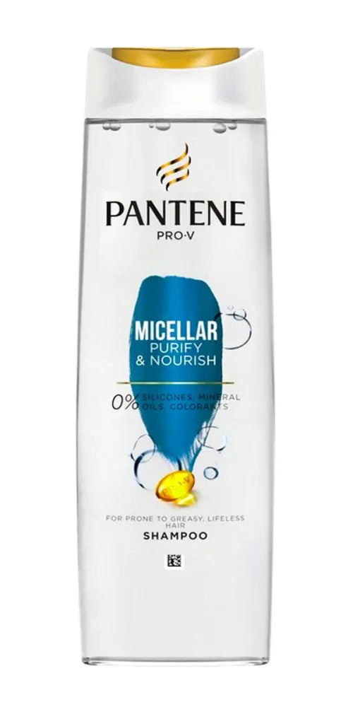 PANTENE Pro-V Micellar Purify & Nourish Hair Cleansing Shampoo 400 ml - Kosmetika