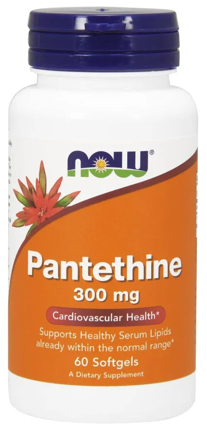 Pantethine 300mg - 60 softgels - NOW Foods - Papildai
