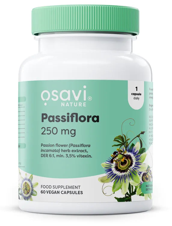 Passiflora 250mg - 60 vegan caps - Osavi - Papildai