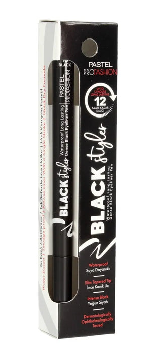 PASTEL Pro Fashion Black Styler Akių pieštukas juodu smėliu 1.1ml - Kosmetika