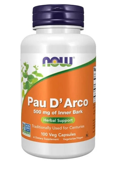Pau D’Arco 500mg - 100 vcaps - NOW Foods - Papildai