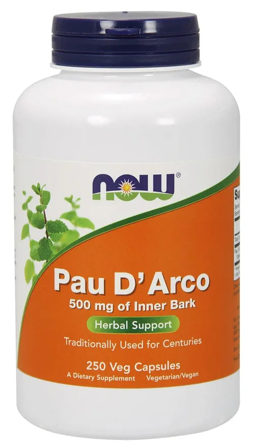 Pau D’Arco 500mg - 250 vcaps - NOW Foods - Papildai