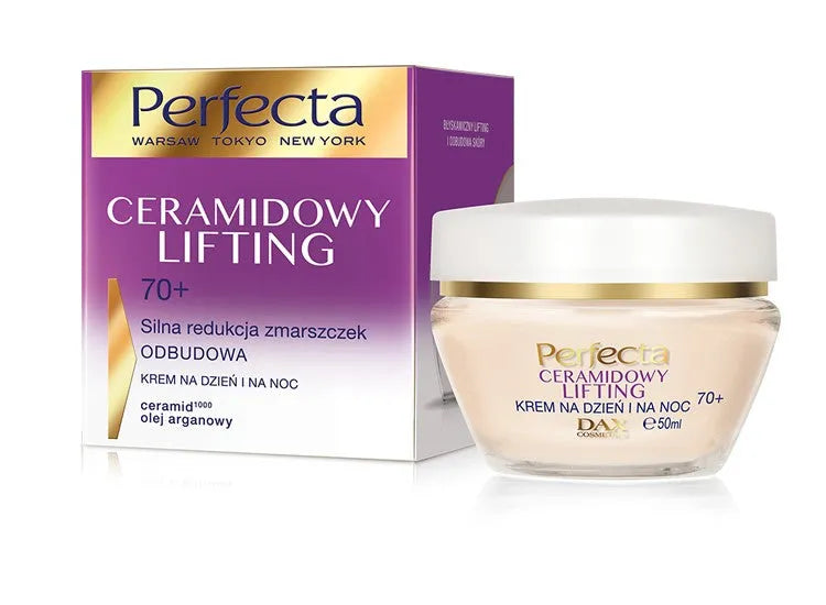 Perfecta Ceramide Lifting 70+ Cream Stiprus raukšlių mažinimas ir rekonstrukcija dienai nakčiai 50ml - Kosmetika