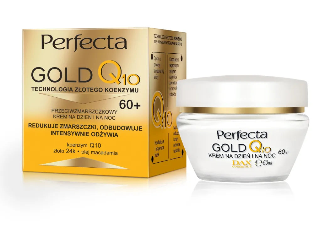 PERFECTA Gold Q10 Kremas nuo raukšlių dienai ir nakčiai 60+ 50 ml - Kosmetika