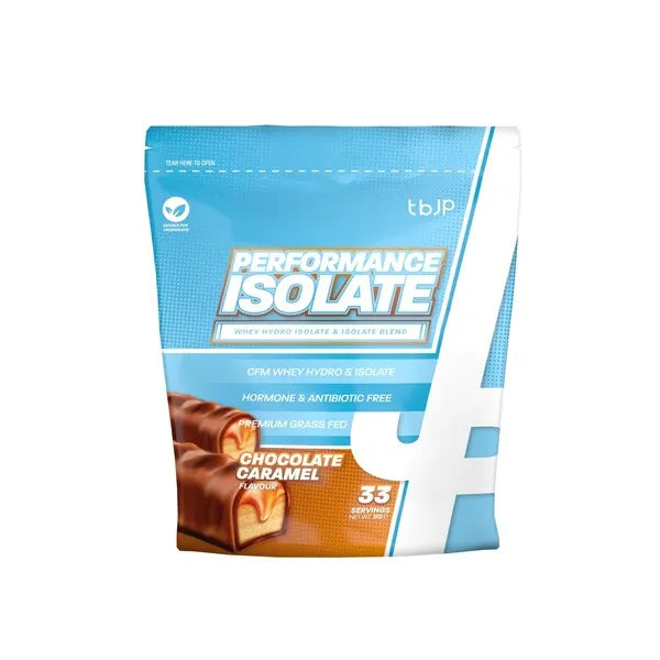 Performance Isolate Chocolate Caramel - 1000g - Trained by JP - Sporto papildai